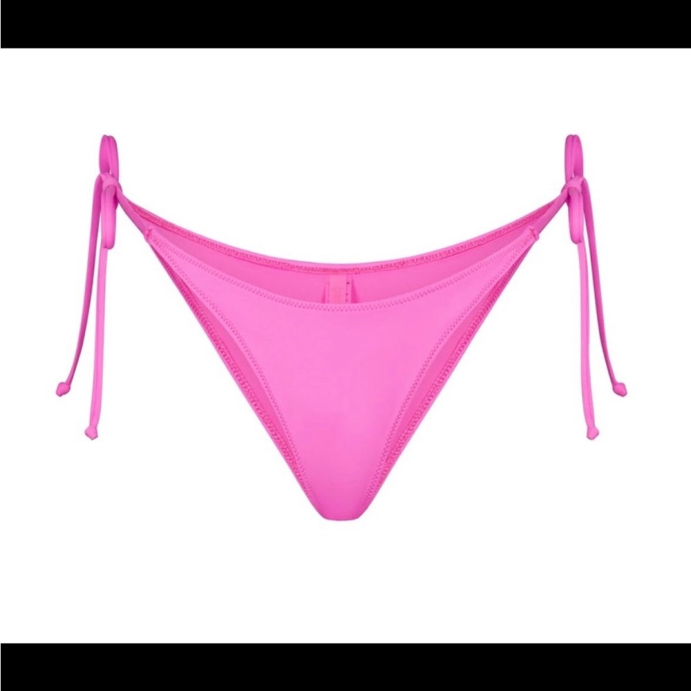SKIMS Hot Pink Tie-Side Bikini Bottom